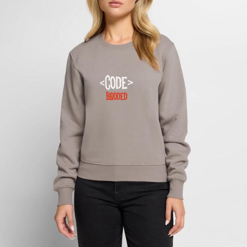 Entwickler-Shirt - Code Blooded - Coding Coder Frauen Premium Bio Pullover