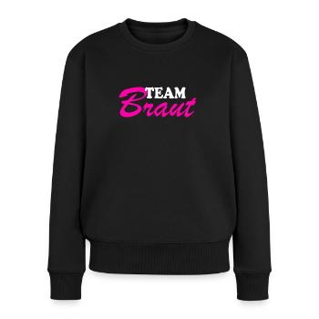 Braut Junggesellenabschied Junggesellin Geschenk - Frauen Premium Bio Pullover - Schwarz - Vorne - Julia (174cm)