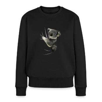 Koala Bär Koala Bären Koalaliebhaber Geschenk - Frauen Premium Bio Pullover - Schwarz - Vorne - Julia (174cm)