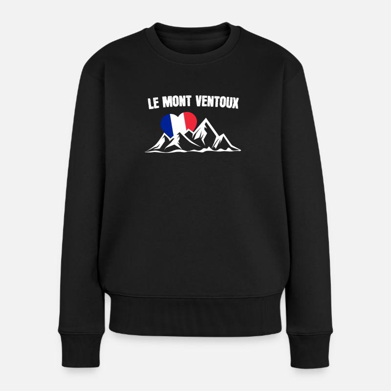 Cadeau cycliste Le Mont Ventoux - Pull Premium bio Femme - noir