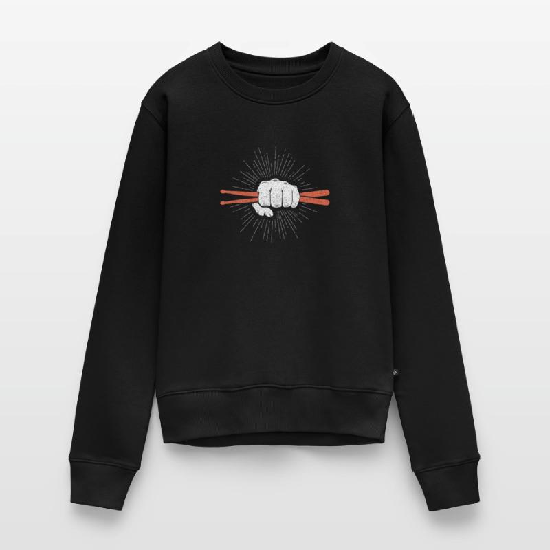 Drummer Schlagzeuger oder Percussionist Geschenk Frauen Premium Bio Pullover
