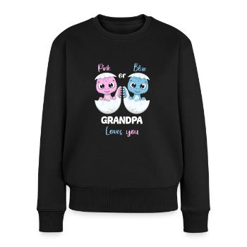 Pink Or Blue Grandpa Loves you Gender Reveal Party - Pull Premium bio Femme - noir - Devant - Julia (174cm)