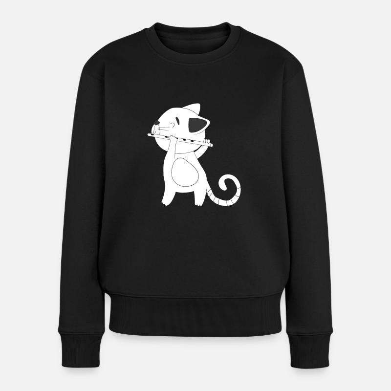 Flûte - Pull Premium bio Femme - noir