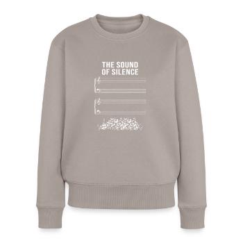 Orchester Blasinstrument Marching Band - Frauen Premium Bio Pullover - Taupe - Vorne - Julia (174cm)