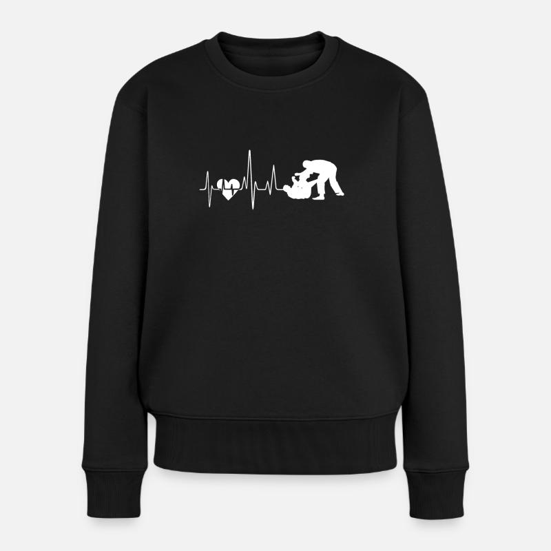 Jiu Jitsu Jiu Jitsu Herzschlag - Frauen Premium Bio Pullover - Schwarz