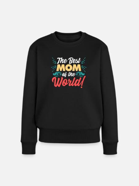 Beste Mutter - Frauen Premium Bio Pullover - Schwarz