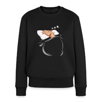 Sleeping and slumbering camel - Women's Premium Organic Jumper - black - Front - Julia (174cm)