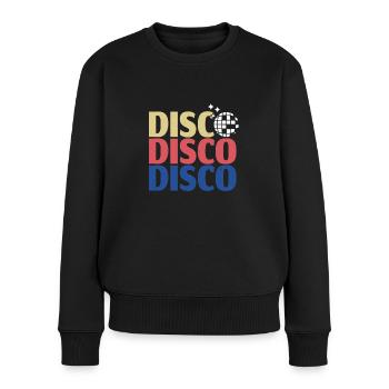 Disco - Women's Premium Organic Jumper - black - Front - Julia (174cm)