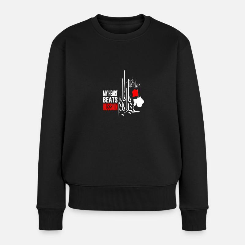 Shia Muharram Imam Hussain Ashura - Frauen Premium Bio Pullover - Schwarz