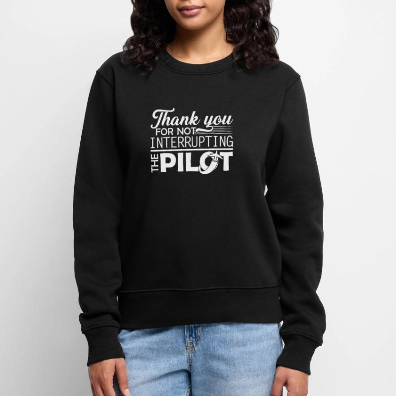 Pilot Don't Interrupt Pilot Women's Premium Organic Jumper
