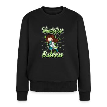 Lustig Krankenschwester Ärztin Spruch Geschenk - Frauen Premium Bio Pullover - Schwarz - Vorne - Julia (174cm)