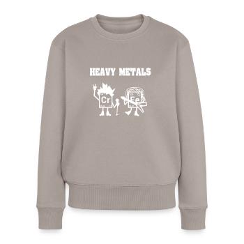 Heavy Metals Chemie Schwermetalle Ella Lopez Nerds - Frauen Premium Bio Pullover - Taupe - Vorne - Julia (174cm)