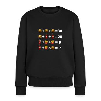 Conception de puzzle drôle - Pull Premium bio Femme - noir - Devant - Julia (174cm)