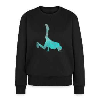 Streetdance Hip Hop Tanz Breakdance Geschenk - Frauen Premium Bio Pullover - Schwarz - Vorne - Julia (174cm)