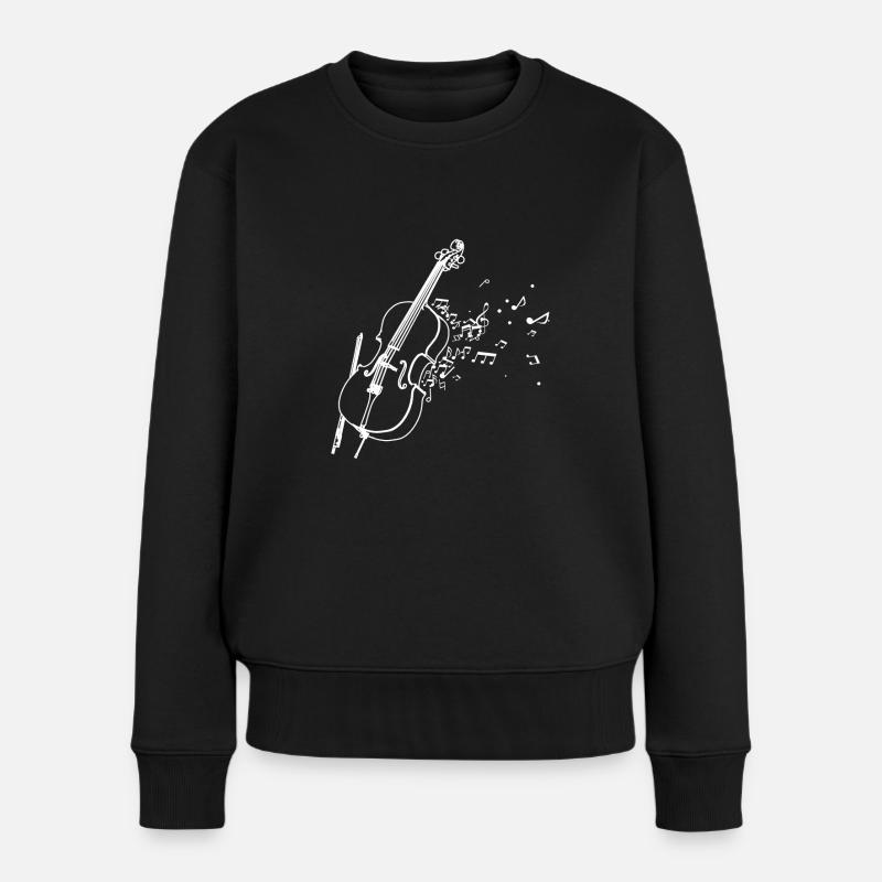 violoncelle - Pull Premium bio Femme - noir