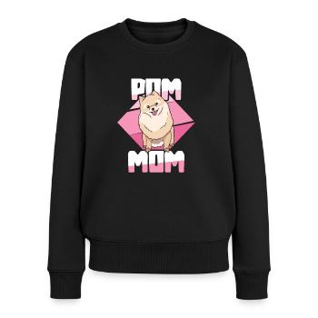 Fête des Mères Pom Mom Pomeranian Pomeranian - Pull Premium bio Femme - noir - Devant - Julia (174cm)