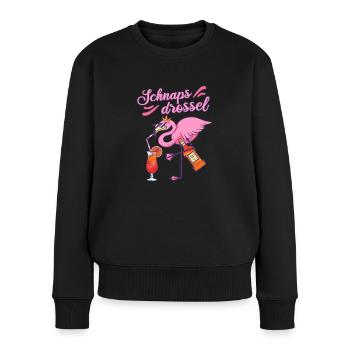 Schnapsdrossel Mädelsabend beste Freundin Geschenk - Frauen Premium Bio Pullover - Schwarz - Vorne - Julia (174cm)