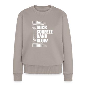 Suck Squeeze Bang Blow - Pull Premium bio Femme - taupe - Devant - Julia (174cm)