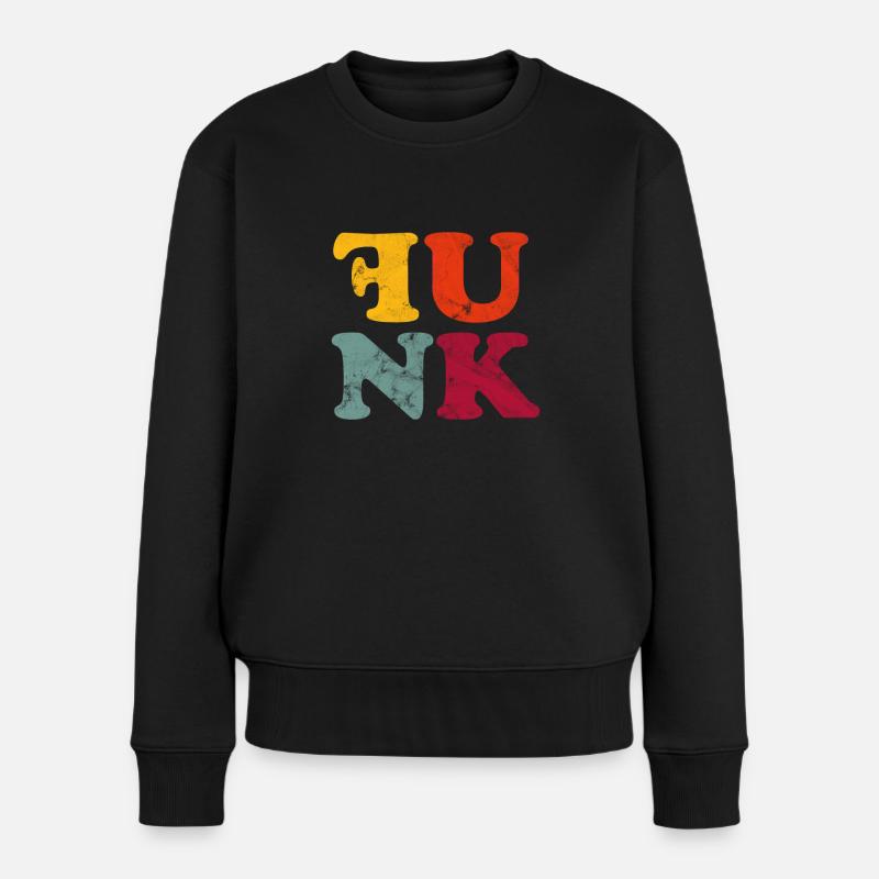 Funk vintage vintage - Pull Premium bio Femme - noir