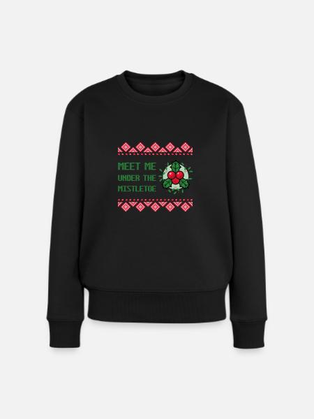 Ugly Christmas Ugly Sweater - Frauen Premium Bio Pullover - Schwarz