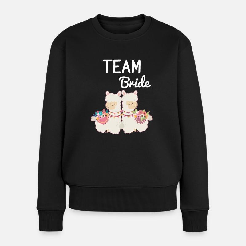 Team Bride Bride Alpaca Llama Alpaca JGA Party - Pull Premium bio Femme - noir