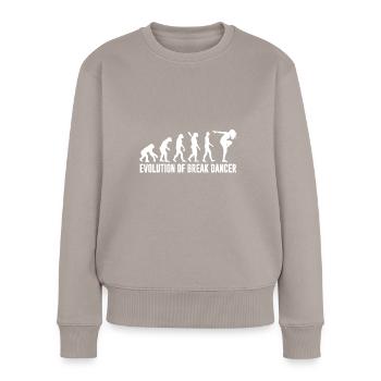 Breakdance Evolution Tanzen Mädchen - Frauen Premium Bio Pullover - Taupe - Vorne - Julia (174cm)