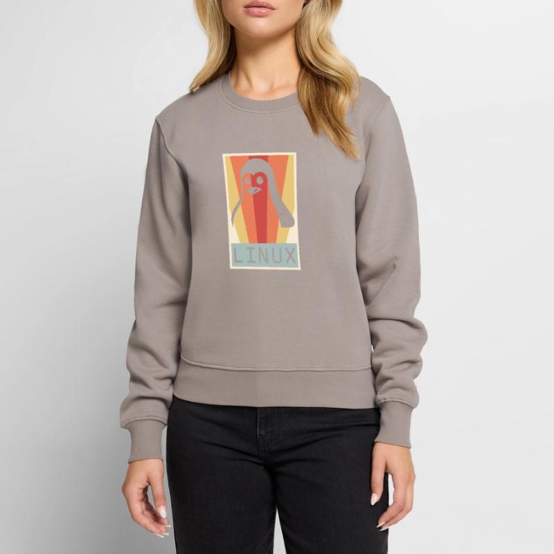 Geek Linux Pinguin PC Nerd IT Experte Frauen Premium Bio Pullover