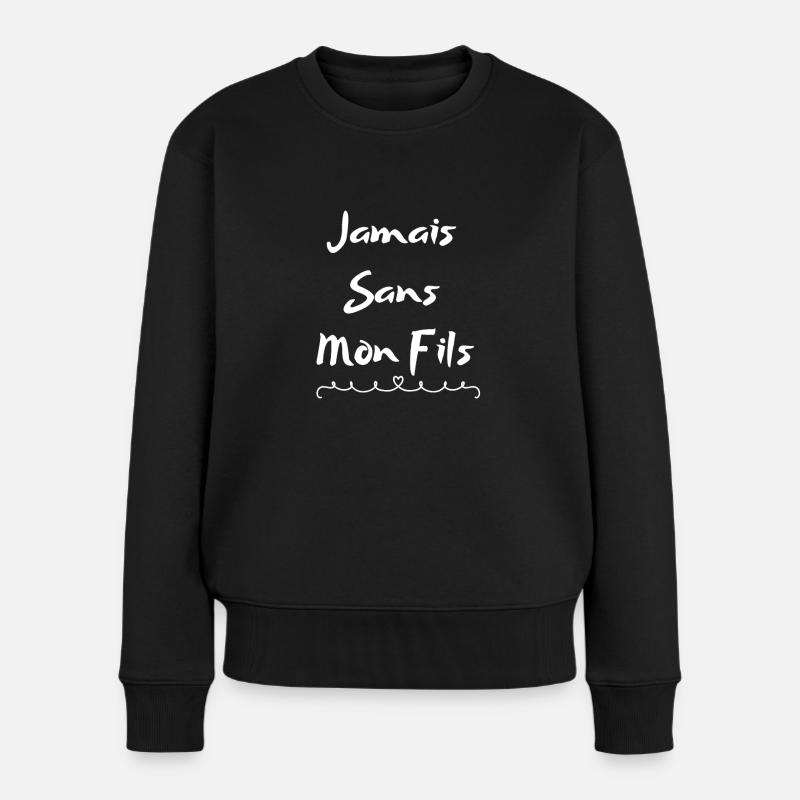 Jamais Sans Mon Fils - Pull Premium bio Femme - noir