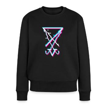 Sigil of Lucifer Esthétique Goth Satanist Gift - Pull Premium bio Femme - noir - Devant - Julia (174cm)