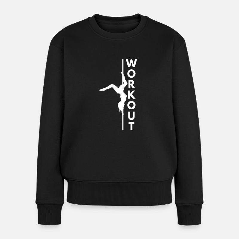 Pole Dancing Workout pole dance - Women's Premium Organic Jumper - black
