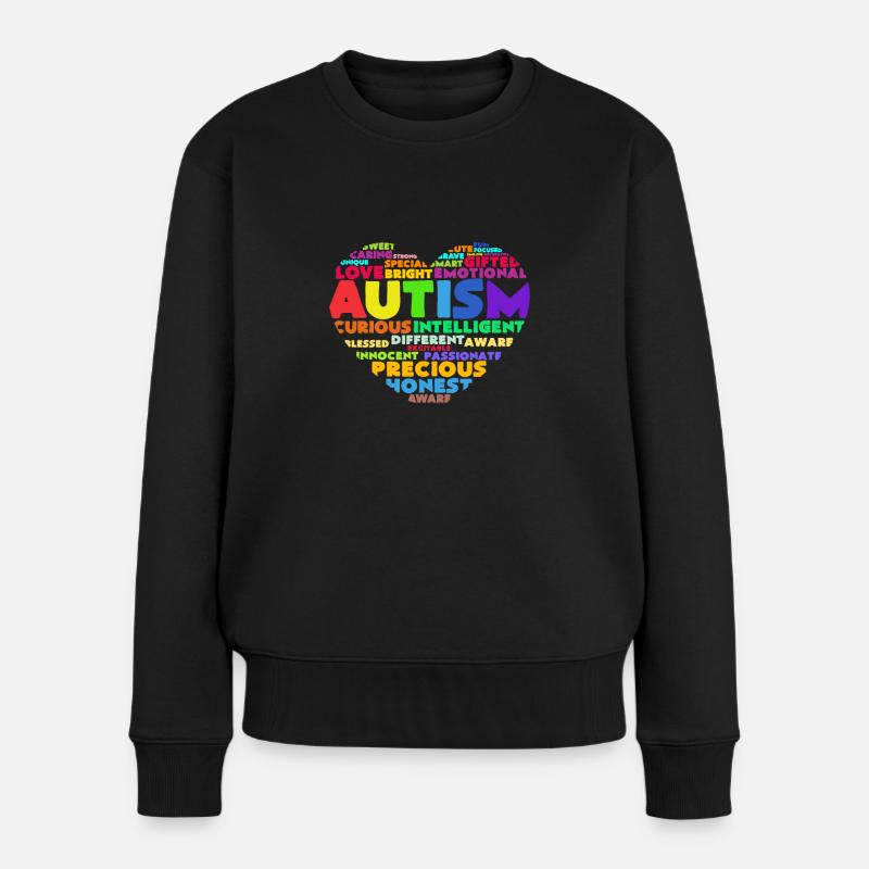 autisme - Pull Premium bio Femme - noir