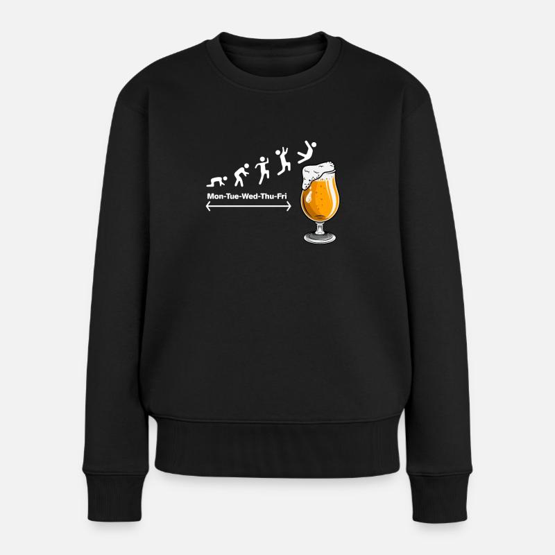 Week-end - Bière Bayern Bier - Pull Premium bio Femme - noir