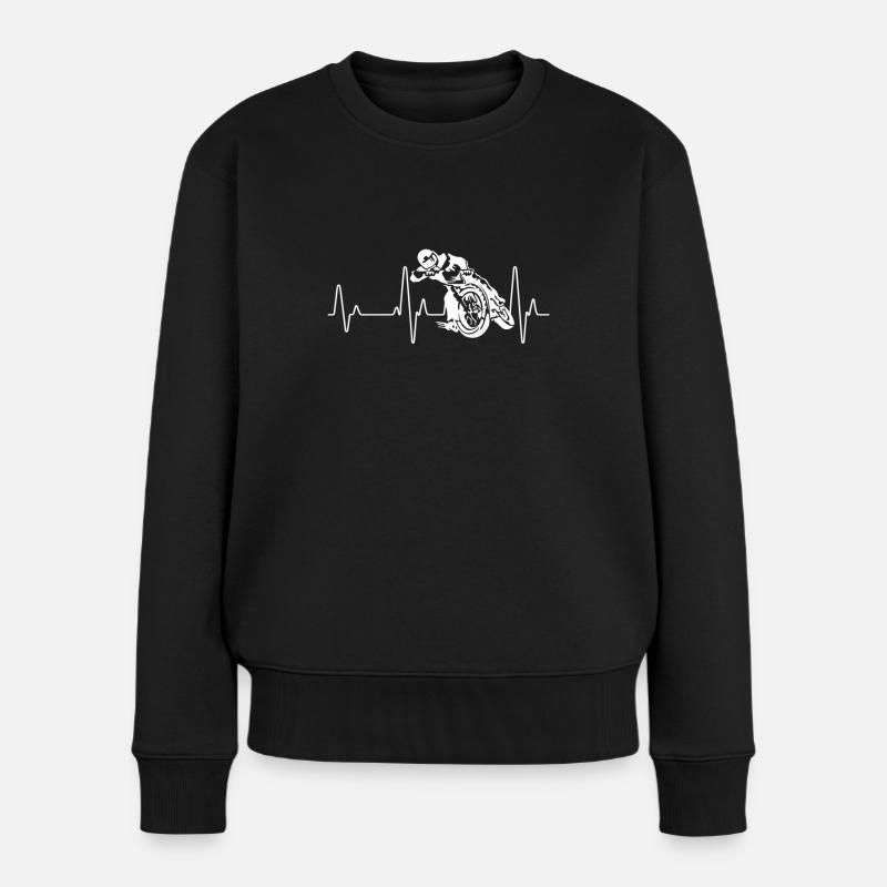 Motorcycle - Women's Premium Organic Jumper - black