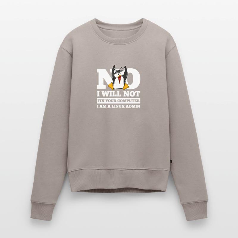 Correction de l'ordinateur Linux SysAdmin Hacker Coder Penguin Pull Premium bio Femme