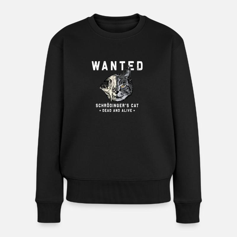 Schrödinger's Cat Physics Schrödinger's Cat Geeks - Women's Premium Organic Jumper - black