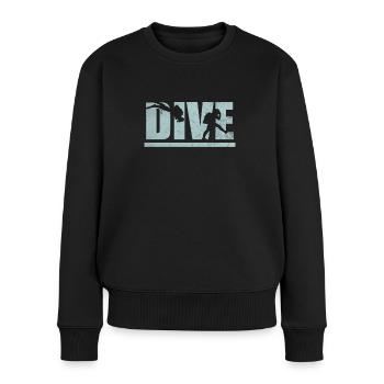 Plongée Plongée Plongée sous-marine Vacances de plongée - Pull Premium bio Femme - noir - Devant - Julia (174cm)