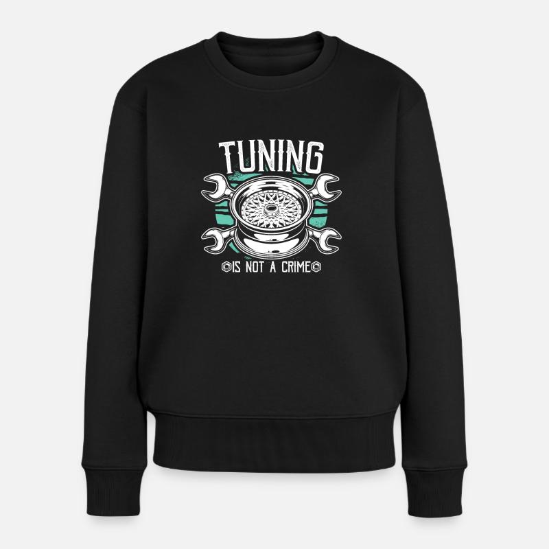 Tuning Auto Tuning Car Tuning Tuning Geschenke - Frauen Premium Bio Pullover - Schwarz