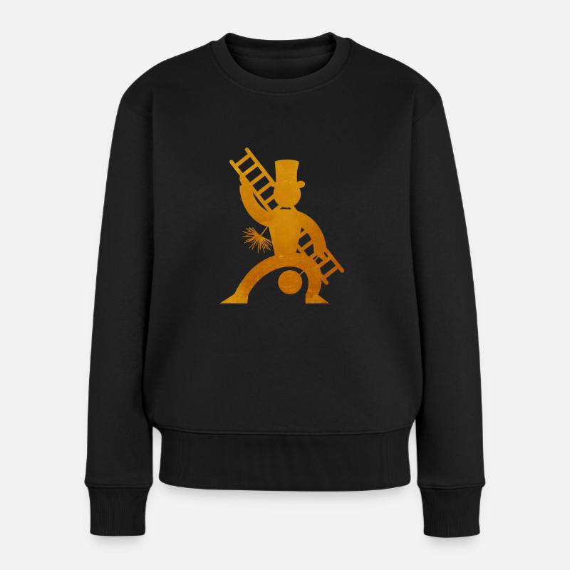 Schornsteinfeger - Frauen Premium Bio Pullover - Schwarz