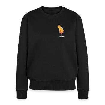 Aperoliker Sprizz Alkohol Sommergetränk JGA - Frauen Premium Bio Pullover - Schwarz - Vorne - Julia (174cm)