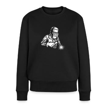 Welder - Women's Premium Organic Jumper - black - Front - Julia (174cm)
