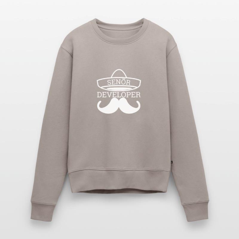 "Senor Developer, Senior Developer" Programmierer Frauen Premium Bio Pullover