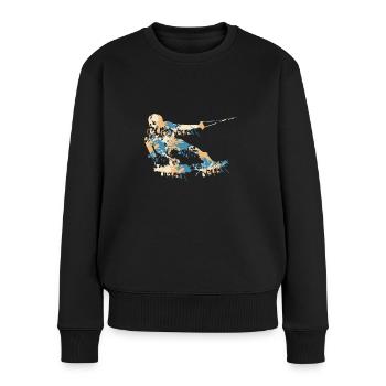 Splash de wakeboard - Pull Premium bio Femme - noir - Devant - Julia (174cm)