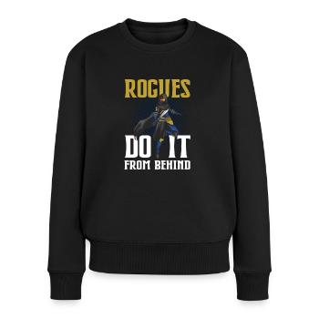Tabletop Gaming Rogues Do It From Behind RPG Role - Frauen Premium Bio Pullover - Schwarz - Vorne - Julia (174cm)