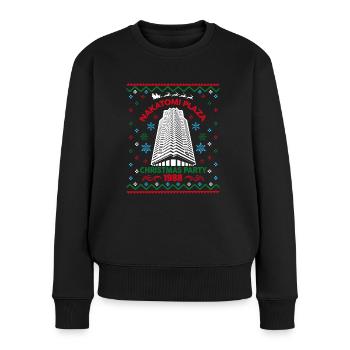 Nakatomi Plaza Christmas Party 1988 Ugly Christmas - Frauen Premium Bio Pullover - Schwarz - Vorne - Julia (174cm)