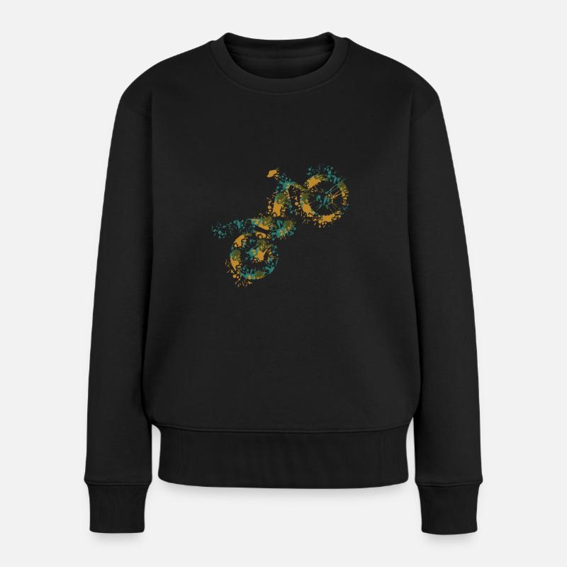Moto de Trial - Pull Premium bio Femme - noir