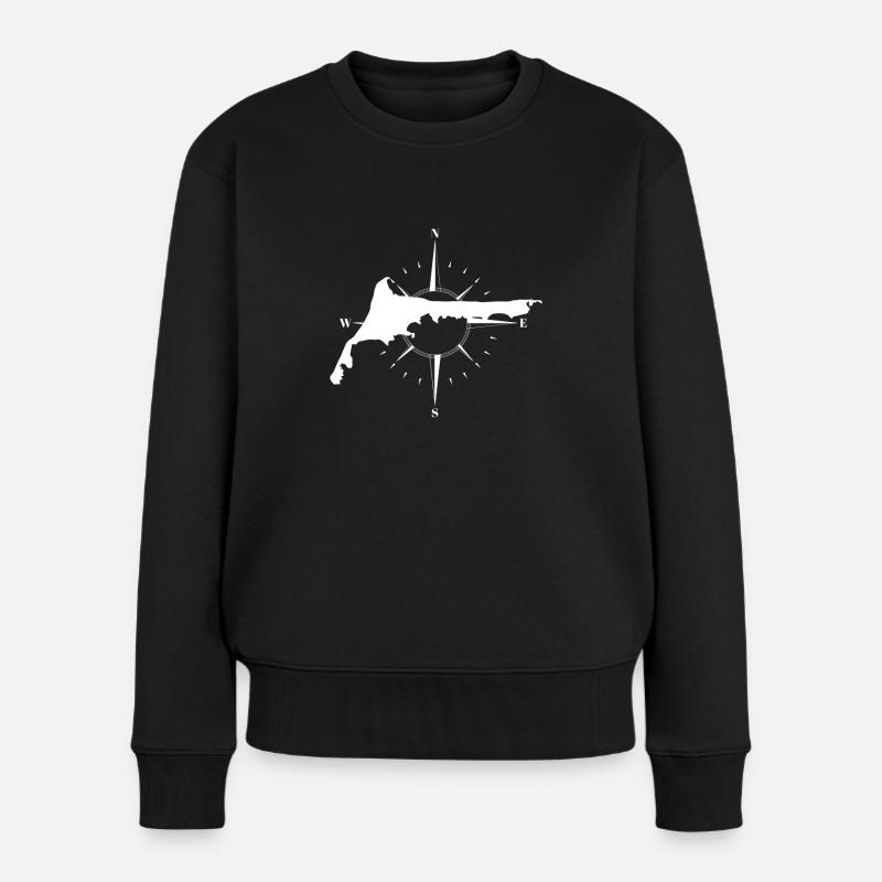 Ostsee Fischland Darss Geschenk - Frauen Premium Bio Pullover - Schwarz