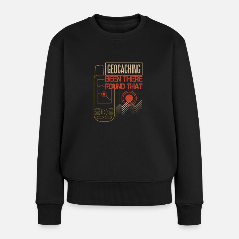 Geocaching Geocacher Cache Geocache - Women's Premium Organic Jumper - black