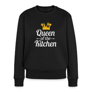 Queen of the Kitchen Super Hobby Koch Geschenk - Frauen Premium Bio Pullover - Schwarz - Vorne - Julia (174cm)
