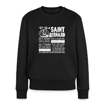 Chemise Saint Bernard - Pull Premium bio Femme - noir - Devant - Julia (174cm)