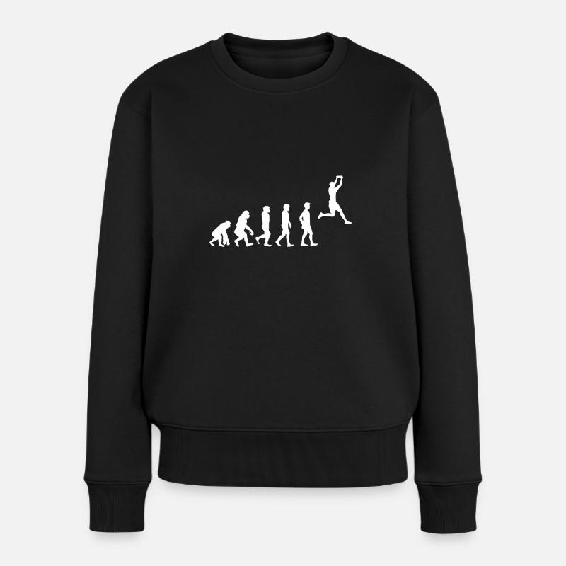Evolution Ultimate Frisbee - Frauen Premium Bio Pullover - Schwarz